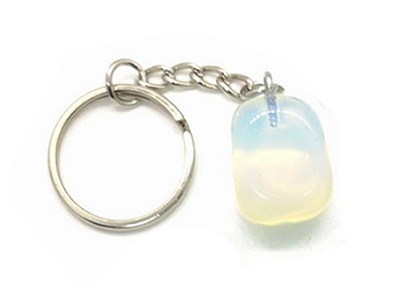 Opalite Tumble Stone Crystal Keyring